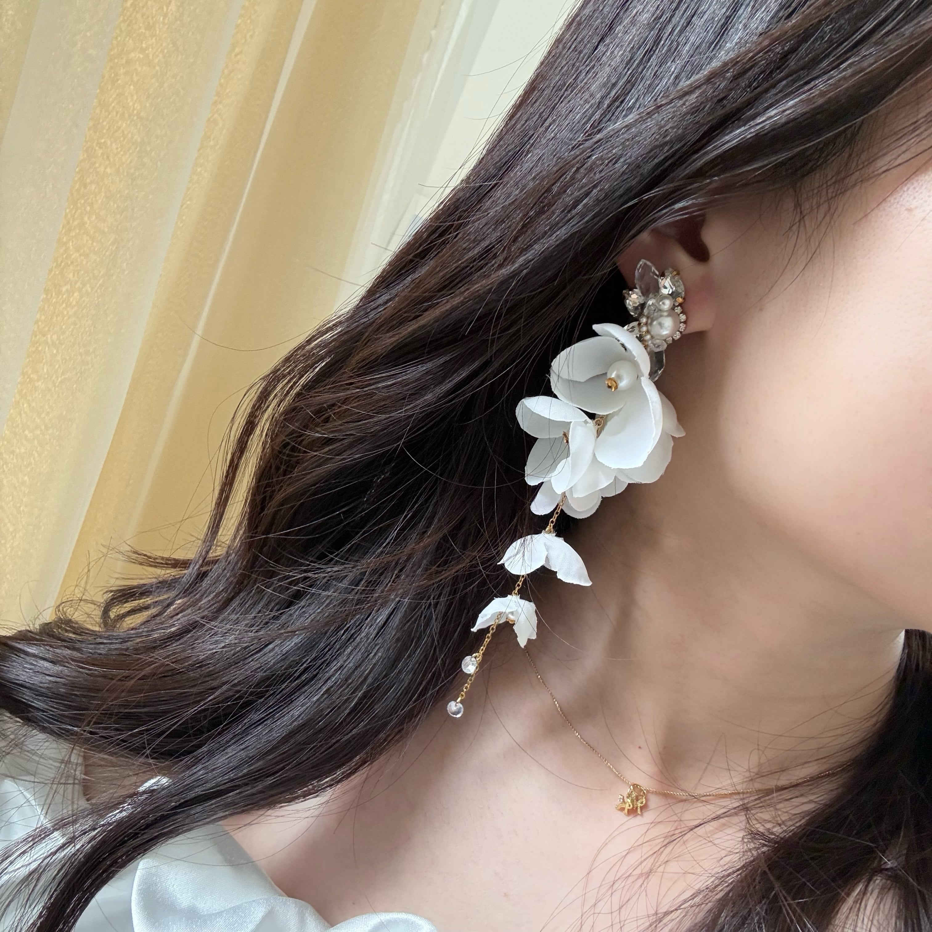 Céline 】 ブライダル ピアス イヤリング | Jasmine デイリー