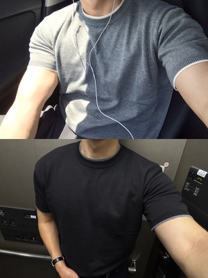Minimal Coastal Layered Knit (5color)