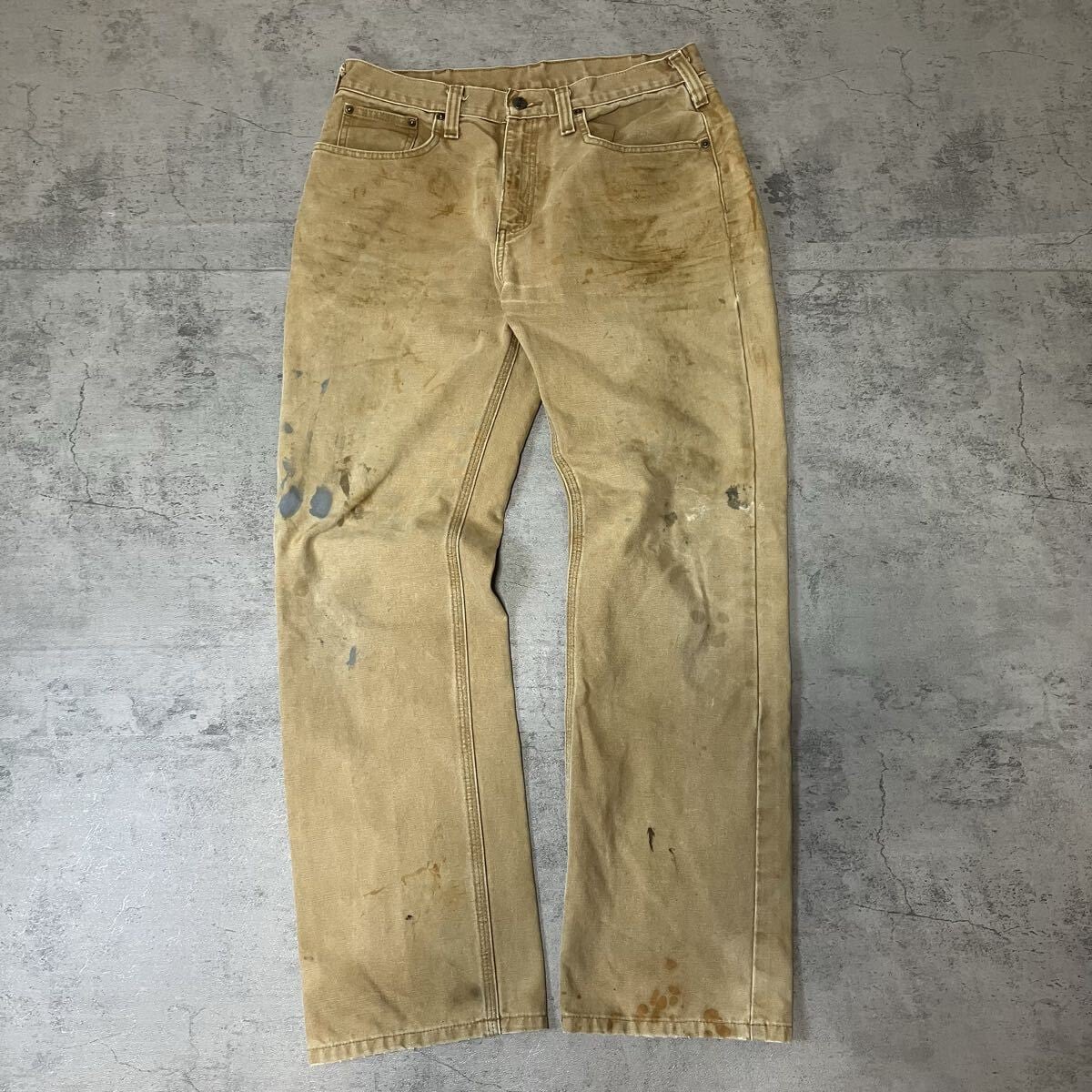 90s Dickies ダック ペインターパンツ ブラック ペンキ 38×32