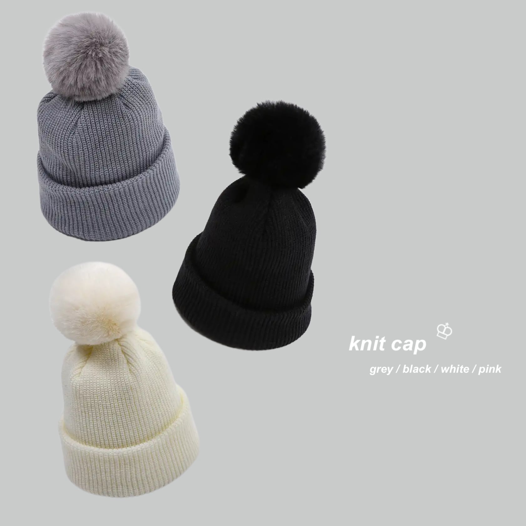 ビッグポンポンニット帽 | petit saran / saran ladies