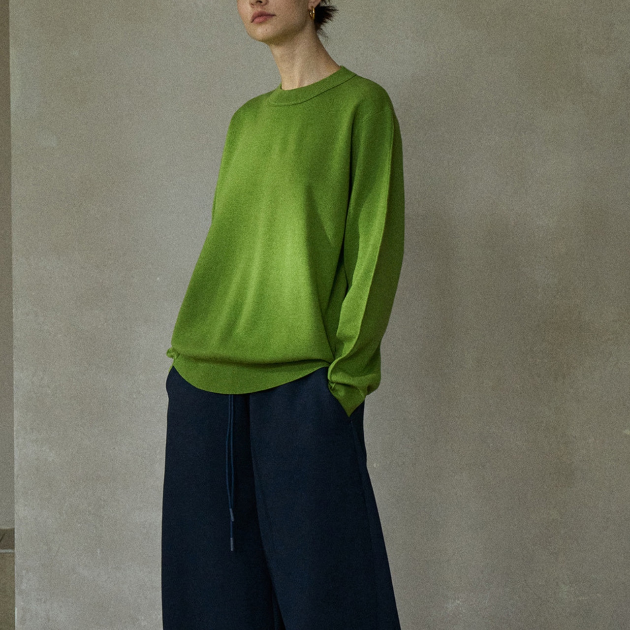 Crew Neck Knit 【6color】 T3628