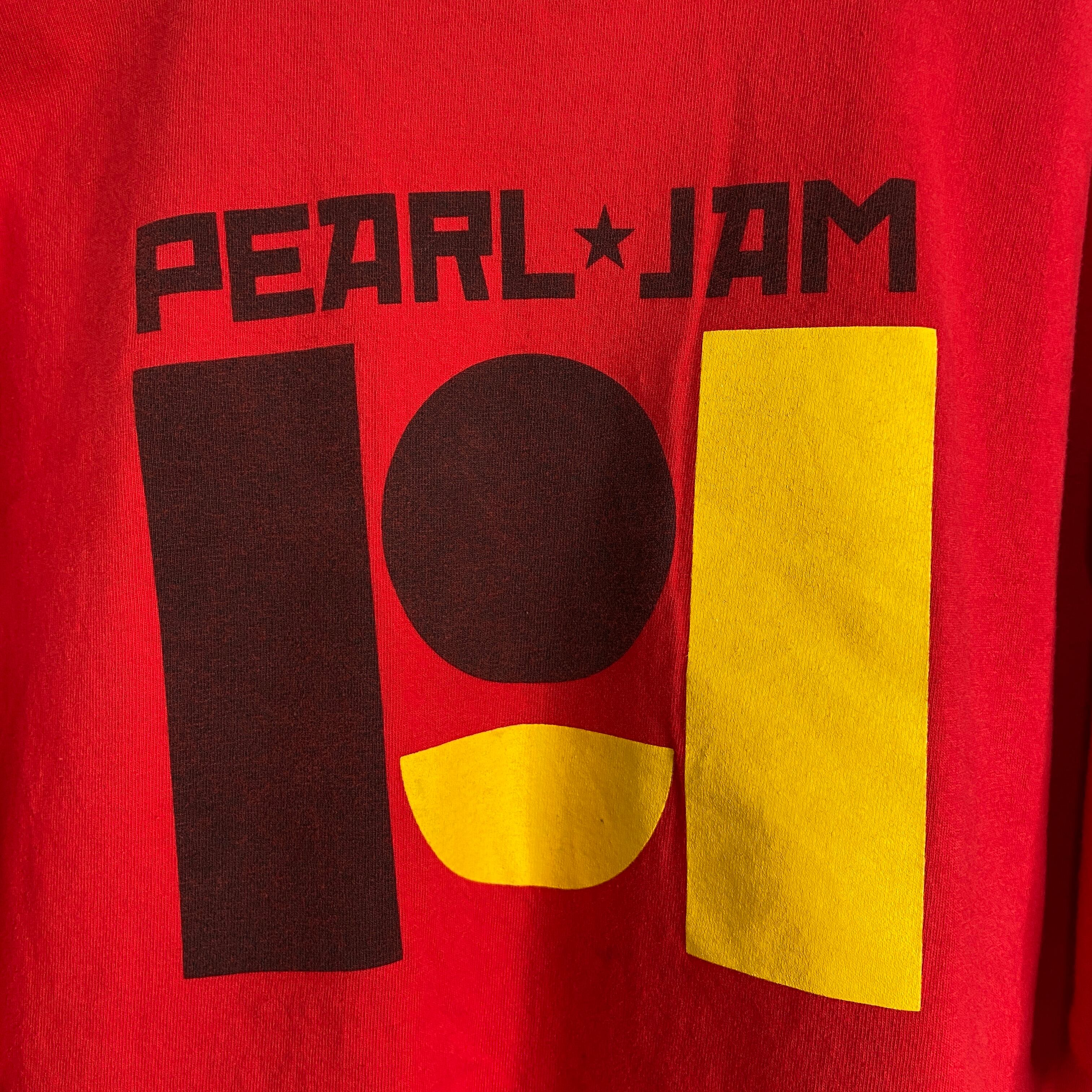 USA製 PEARL JAM パールジャム バンドTシャツ バンT レッド L USA製 PEARL JAM パールジャム バンドTシャツ バンT レッド L