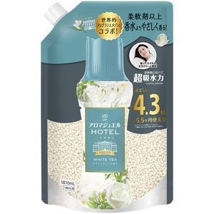 【数量限り】レノア ハピネス アロマジュエル HOTEL 香り付けビーズ ホワイトティーの香り 詰め替え 1810mL [大容量] 柔軟剤を一緒に使って効果長続き