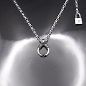 CROWN HORSESHOE w/ BLACK DIAMOND NECKLACE / クラウンホースシューブラックダイヤモンドネックレス