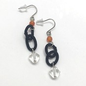 人気なカラーでおしゃれ楽しむ！カーネリアン・水晶・紐チェーンピアス sl2_3_20200423tp05