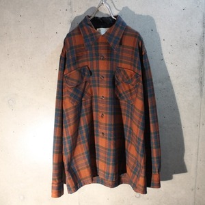 Old wool check shirt