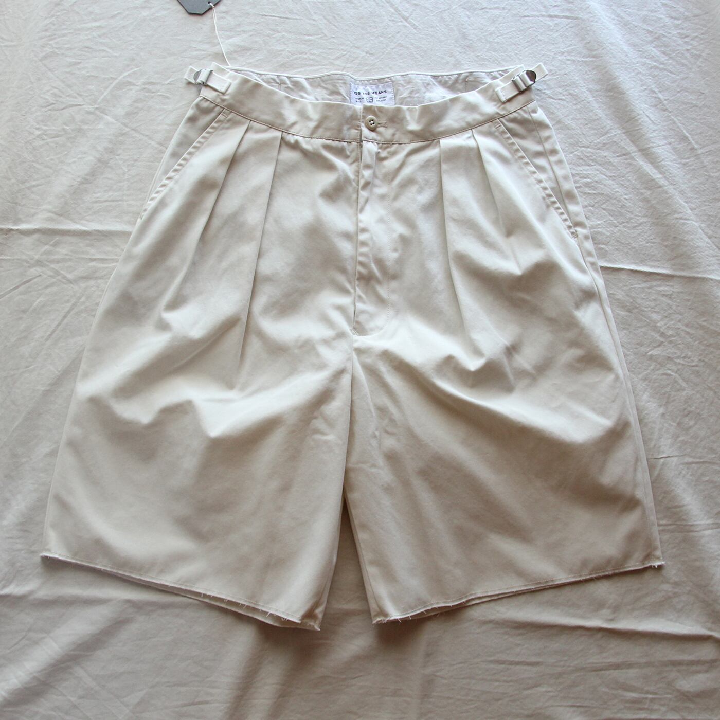 ENDS and MEANS/エンズアンドミーンズ Army Chino Shorts (Ivory