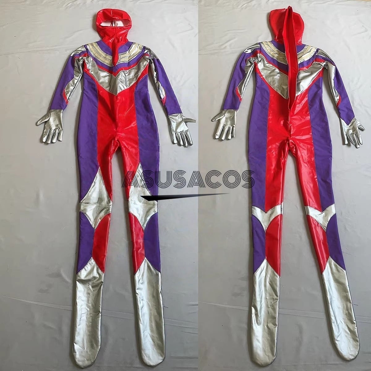 ASUSACOS 実物撮影！ ウルトラマンティガ マルチタイプ コスプレ 戦闘