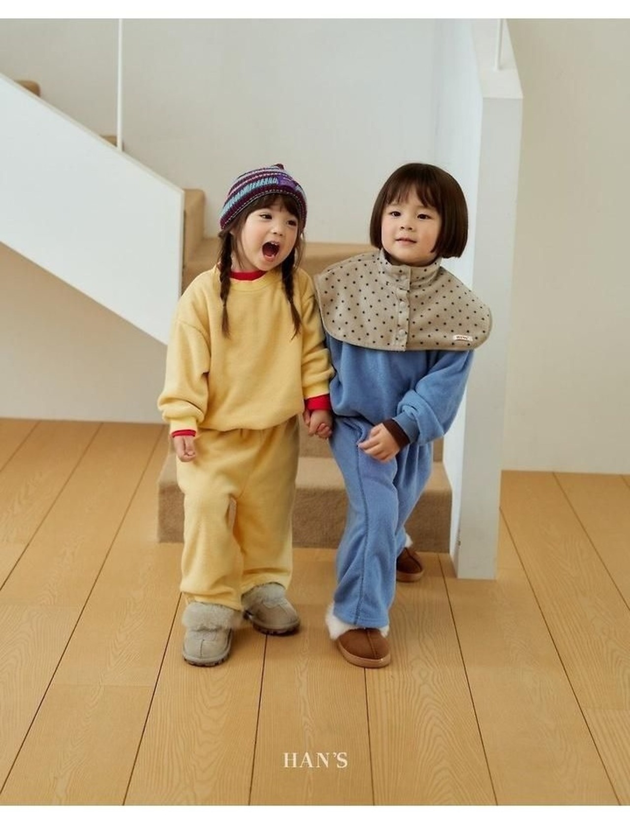 ハンス / Hans / テリーフリーストレーナー / 韓国子供服 / キッズ / 26winter〖取寄〗*XXS~JS*