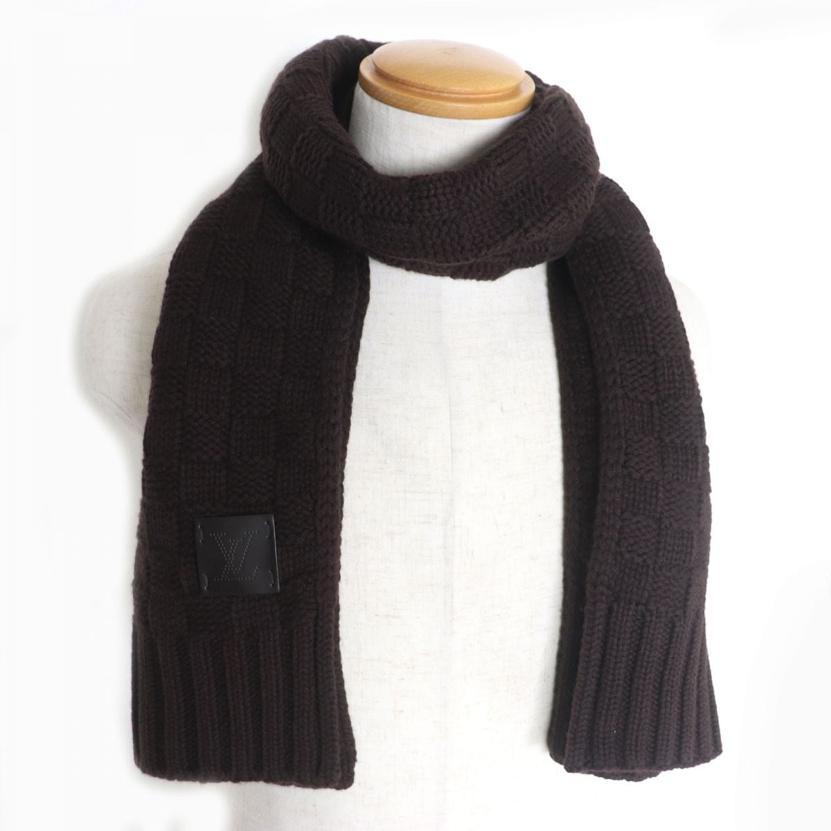 ルイ・ヴィトン エシャルプヘルシンキ ダミエ柄マフラー 【公式通販】