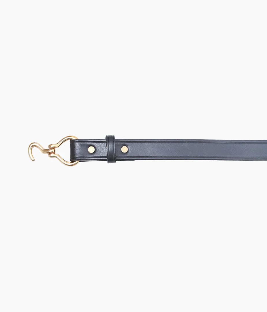 TORY LEATHER (トリーレザー) MINI HOOF PICK BELT'' (BLACK/BRASS