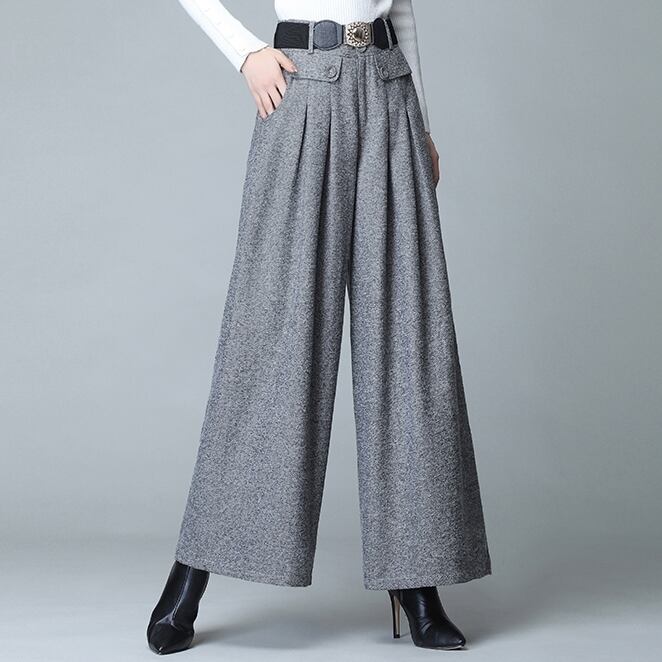 ワイドパンツ レディース 春夏 秋冬 春 夏 秋 冬 紺 クロップド丈