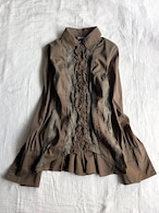 "RINASCIMENTO" Frills Mesh Shirts