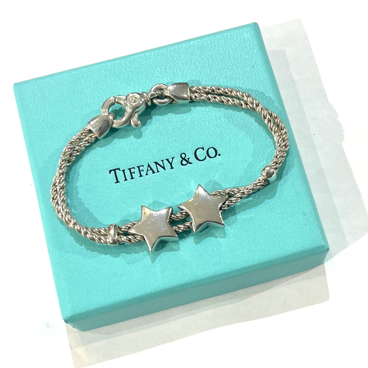 特集掲載⭐︎希少【TIFFANY&CO.】2325 イタリア製 星に願いを。ダブル