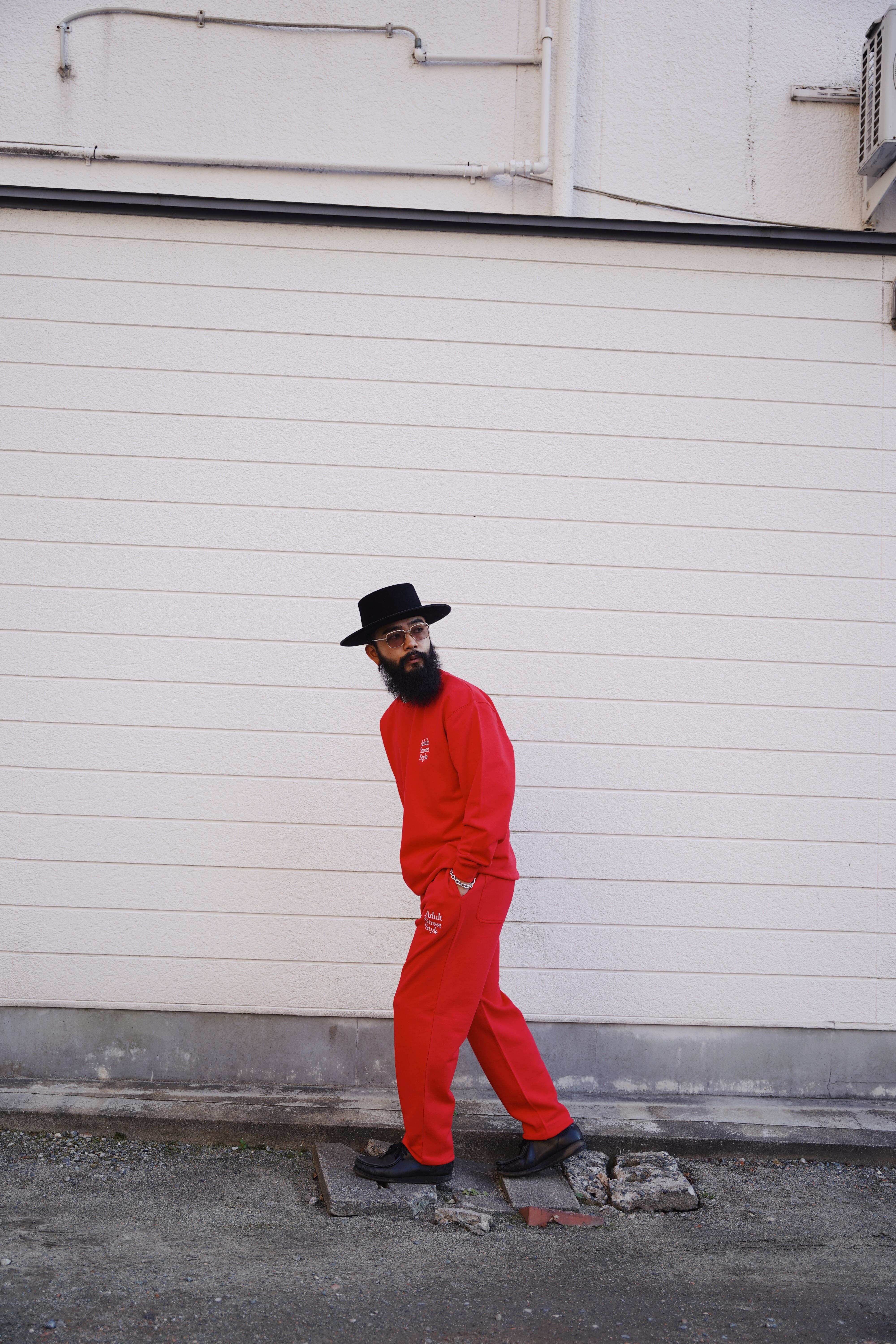 MM ASS TEAM SWEAT SETUP RED | BEARD ROOM