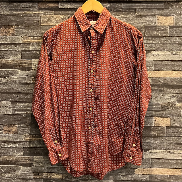 BROOKS BROTHERS 6BUTTON 総柄 B.D SHIRT 1970'S OLD