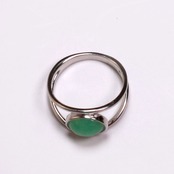 【9号/12号/15号】翡翠 オーバル シルバー リンググリーン A貨翡翠 jd_rg1085