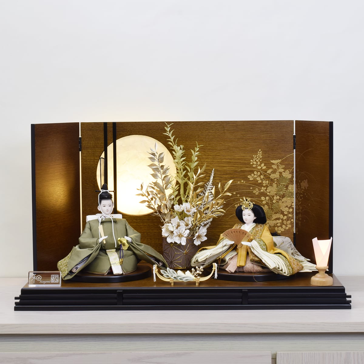 雛人形 親王飾り【瑞穂・きりばみ 】Mizuho|おしゃれ|モダン|今どき| おすすめ|かわいい|和モダン|スタイリッシュ