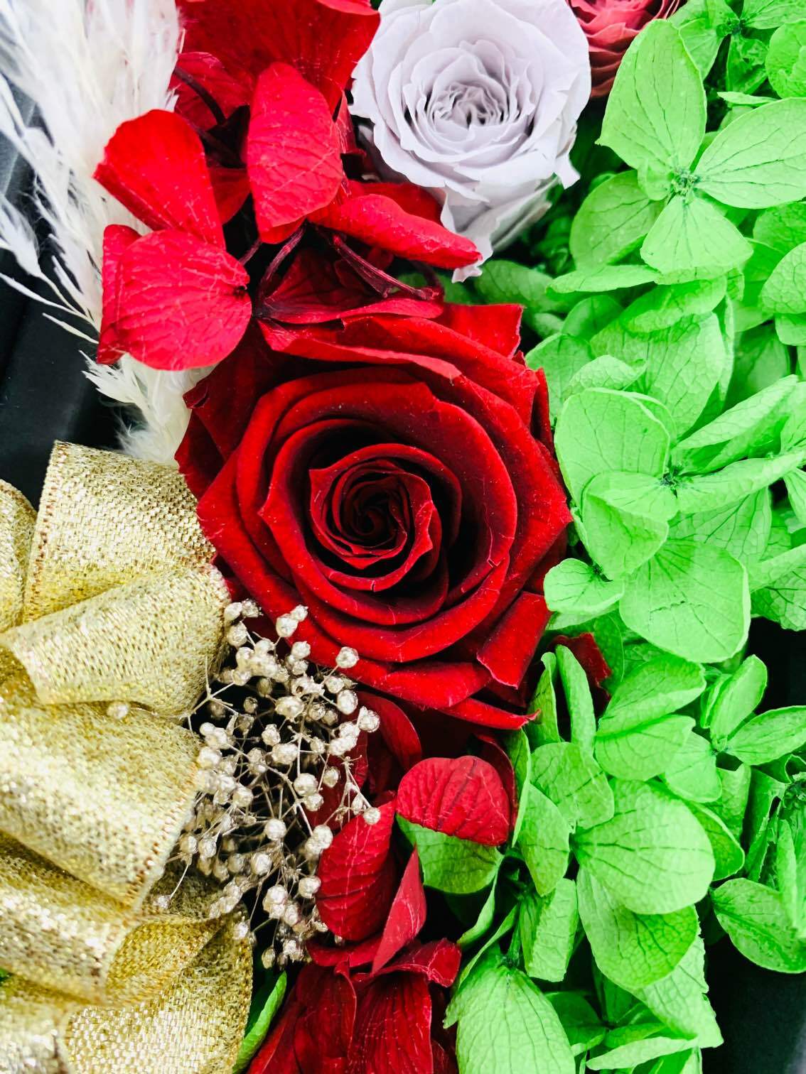 ギフト】甘口ジョージアワイン赤（KINDZMARAULI+プリザードフラワー