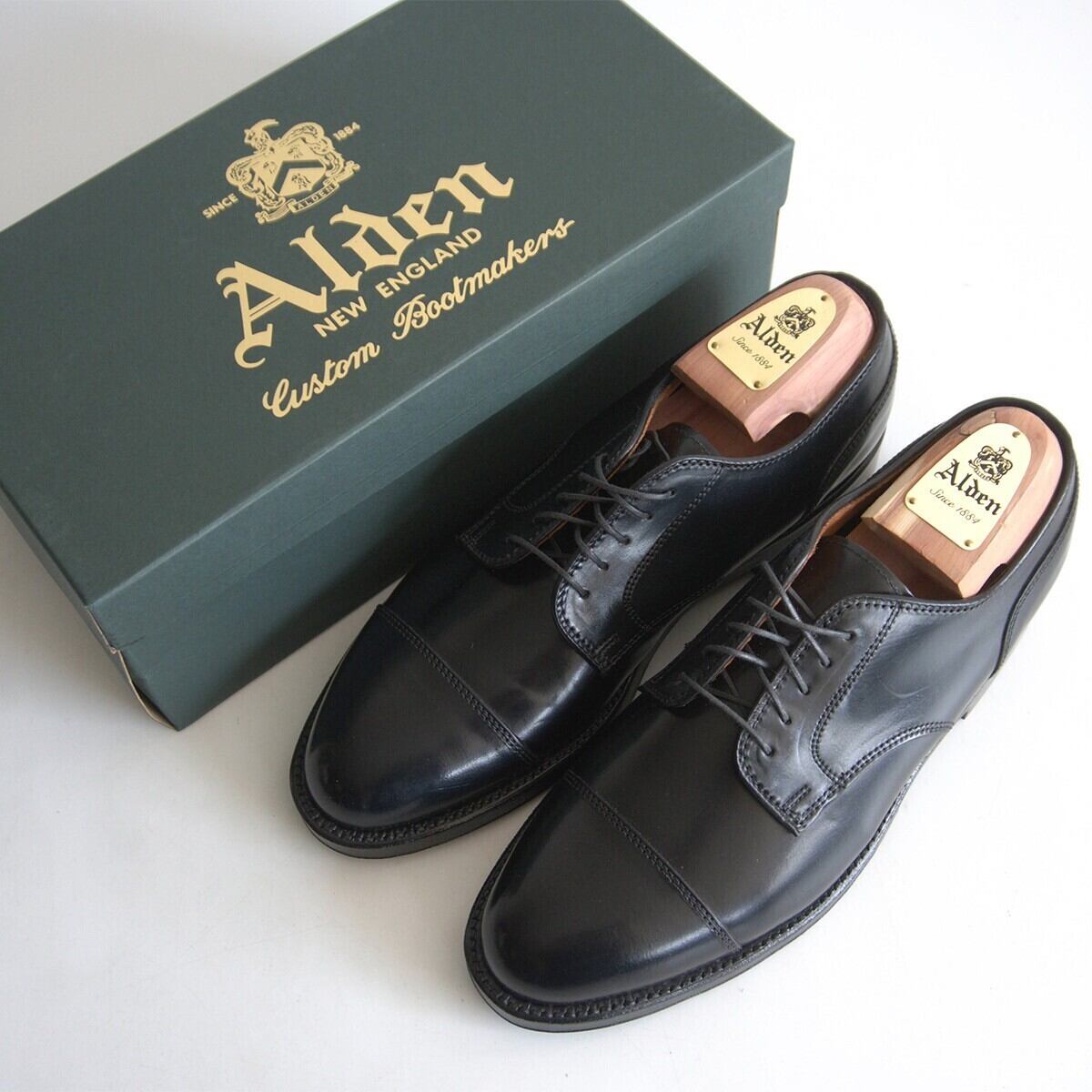 試着のみ美品】Alden【56201/Cap Toe Ox】9D シェルコードバン
