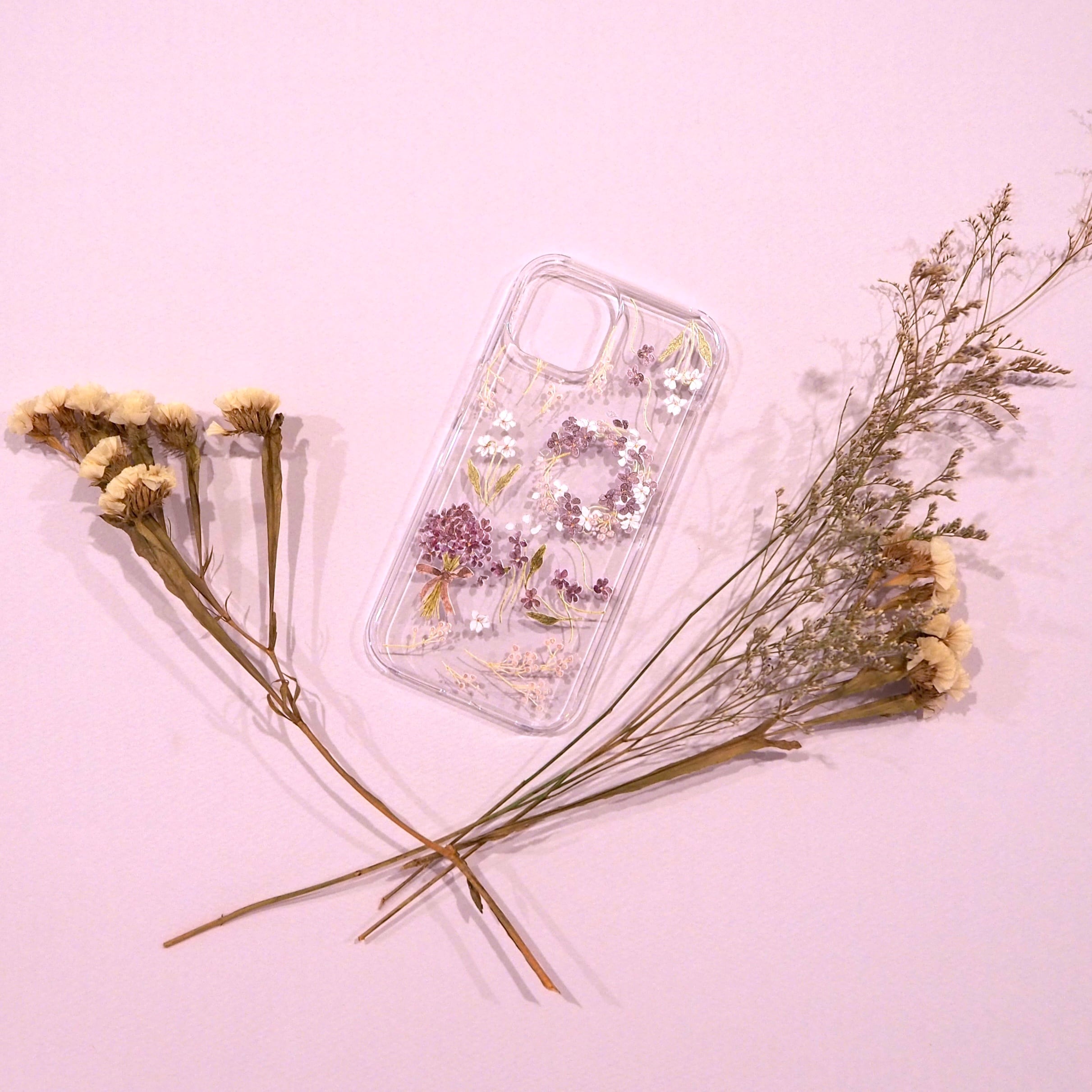 clear iPhone case《夜明けのすみれ》