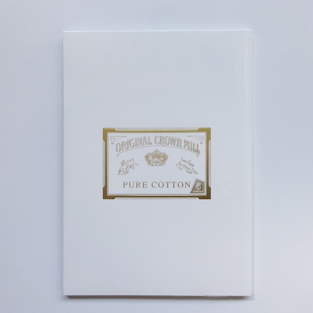A4便箋40140/50枚入り(100%コットン) PURE COTTONシリーズ [ORIGINAL CROWN MILL] コットンホワイト