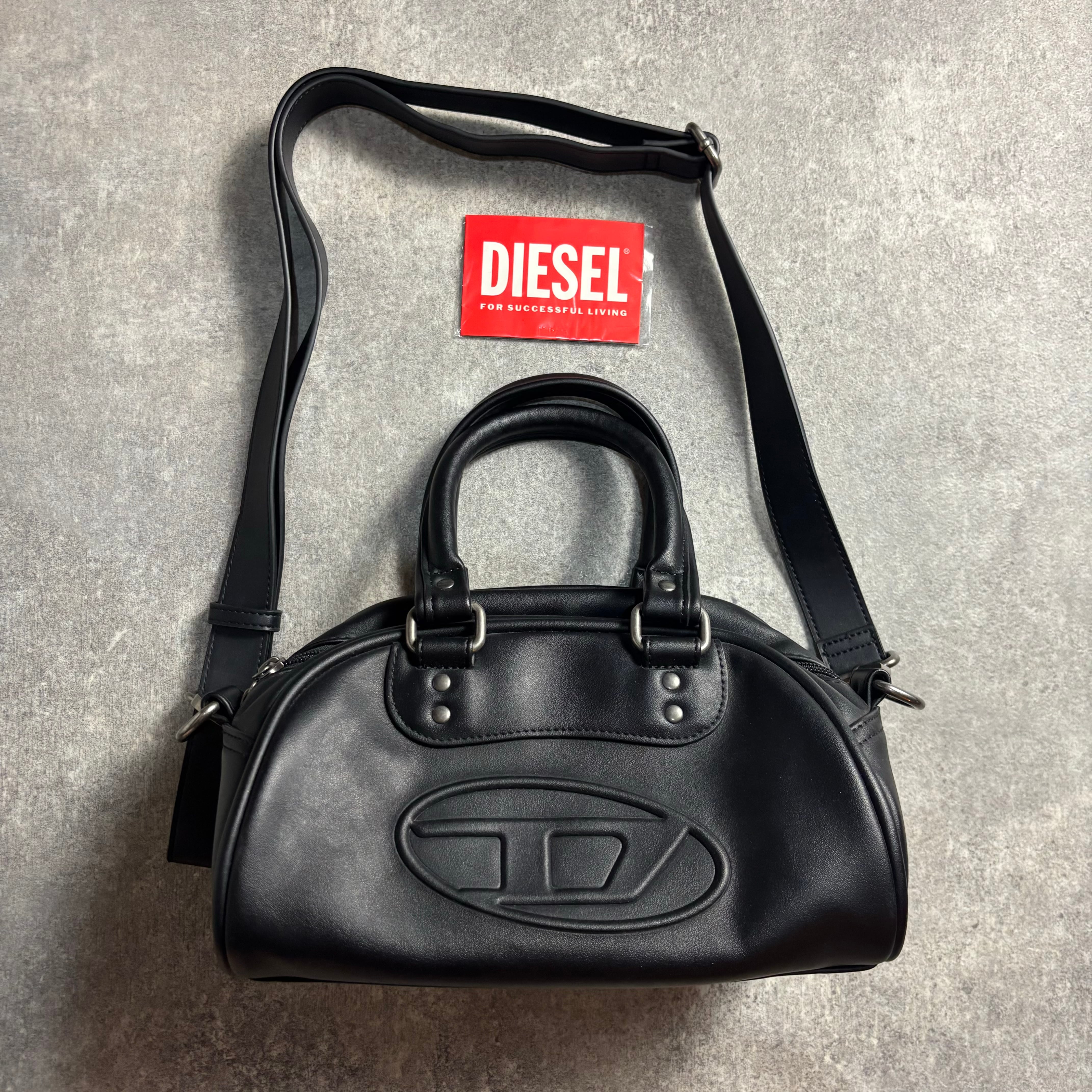 未使用✨DIESEL Logo Boston Bag 2way DIESEL BOSTON BAG ARCHIVE 2WAY