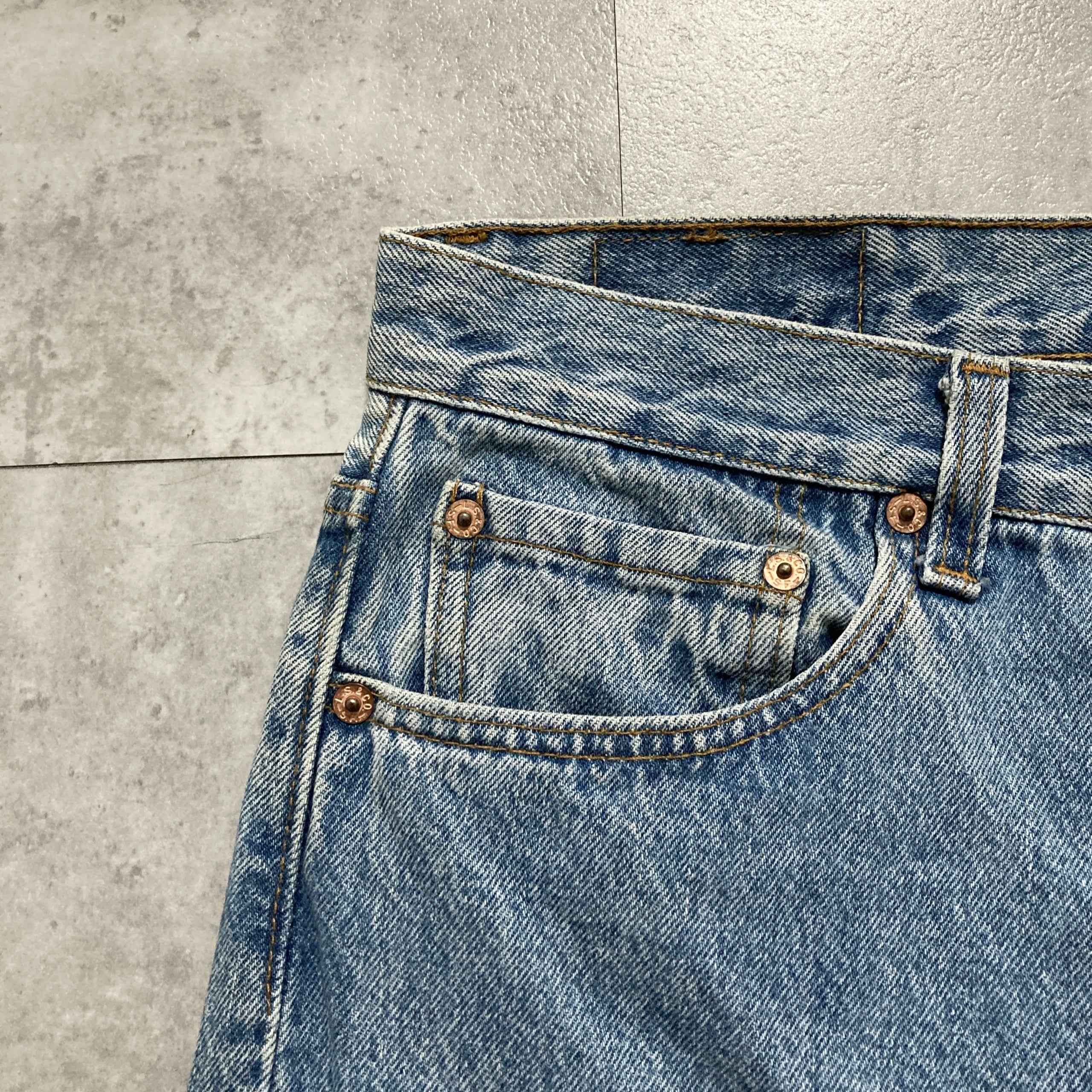 W36 L32】90's US.Levis 501 リーバイス ノックスビル工場(532) ボタン