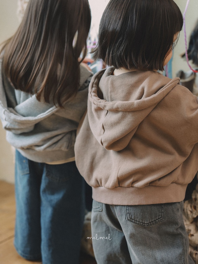 【取寄】melmel|hoodie zip-up|フーディージップアップ|XXS-XL|kids|26 autumn