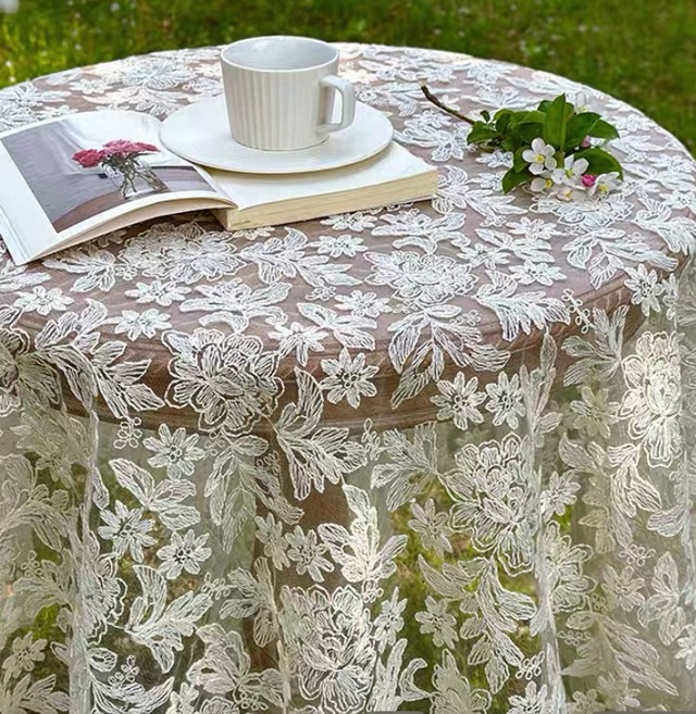 lace flower  display cloth / 【m1408】レースフラワーディスプレイデザインクロス