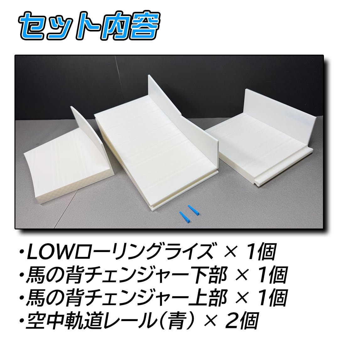 ミニ四駆】馬の背チェンジャー + LOWローリングライズ チェッカー