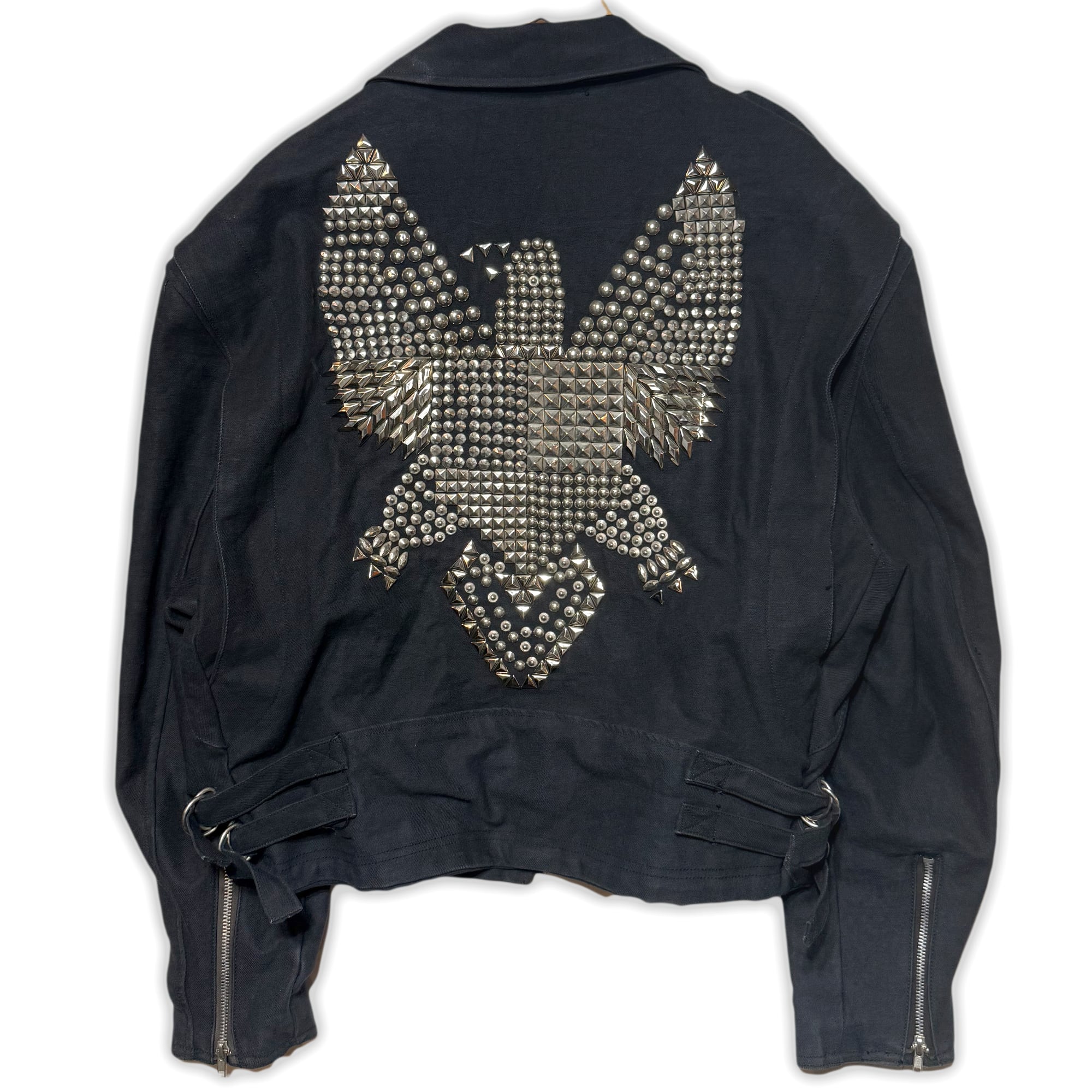 超希少 JEFF HAMILTON ダメージデニム ライダースジャケット 超希少 JEFF HAMILTON ダメージデニム ライダースジャケット