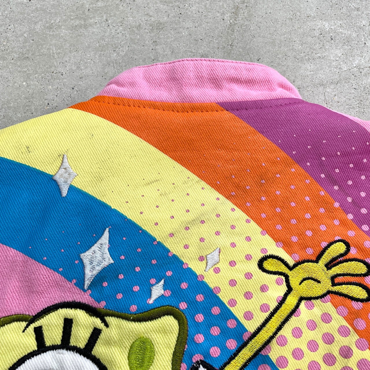 kids】JH DESIGN ジェフハミルトン レーシングジャケット スポンジボブ 