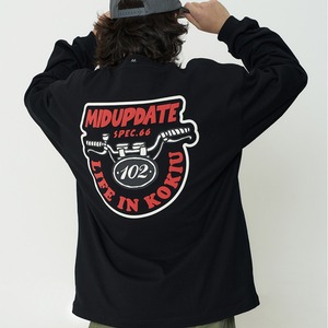 "LIFE IN KOKYU" バックロゴ・ヘビープリントスウェット A2056