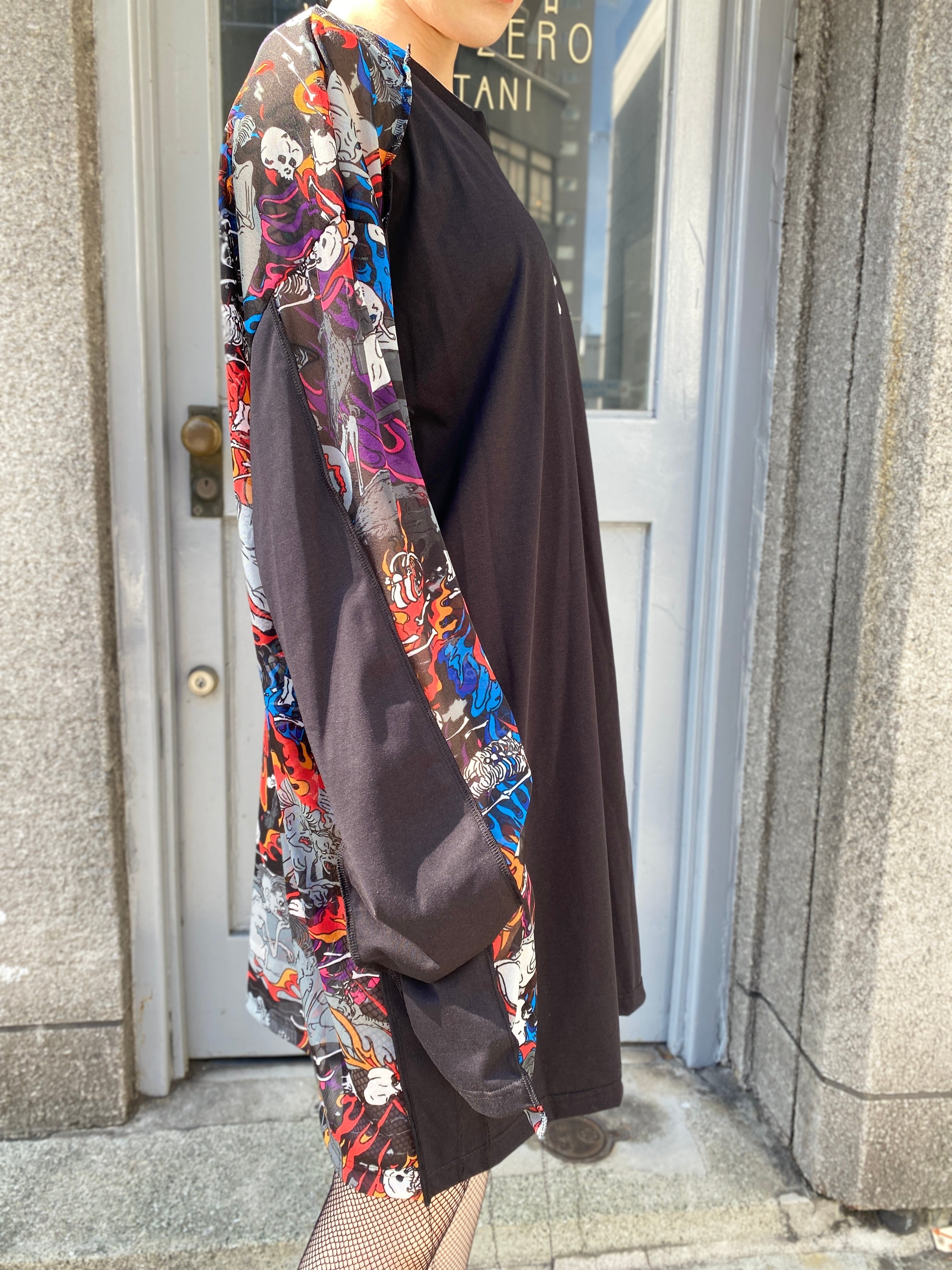 KIDILL / DOCKING SHEER LONG SLEEVE T-SHIRT FRONT AND BACK KIDILL / DOCKING SHEER LONG SLEEVE T-SHIRT FRONT AND BACK