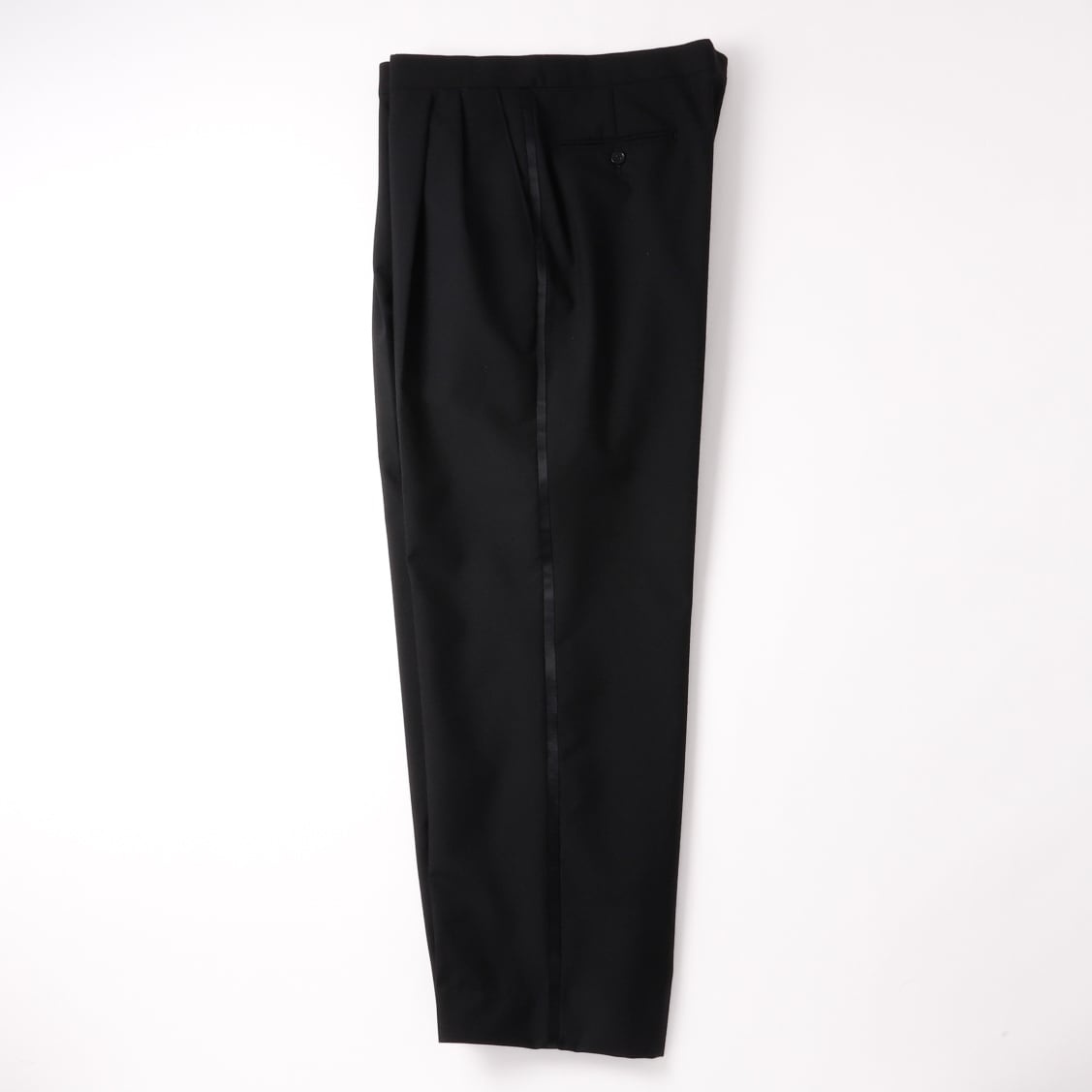 極美品】70s Special vintage wool tuxedo slacks pants W36 Black