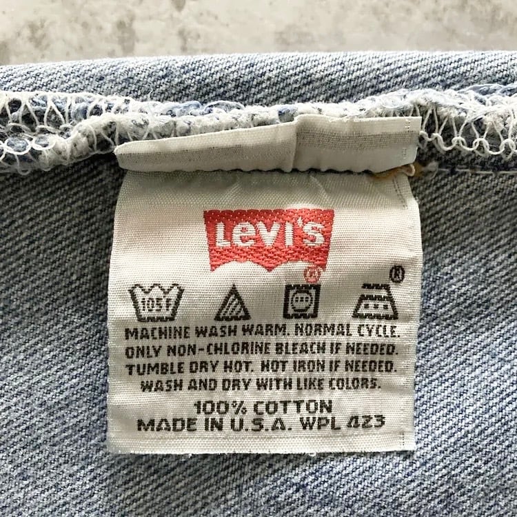 W31 L34】90's US.Levis 501 リーバイス エルパソ工場(524) ボタン裏