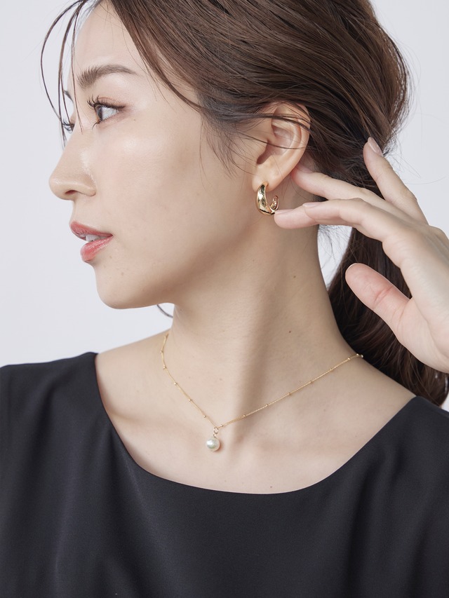 ［天然アコヤ真珠ネックレス］drop