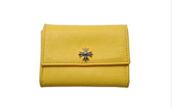 クロムハーツ タイニーウォレット CHプラスボタンレザーウォレット CHROME HEARTS（クロムハーツ） TINY WALLET タイニーレザーウォレット