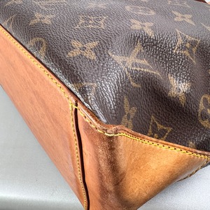 LOUIS VUITTON ヴィトン カバピアノ モノグラム レザー トートバッグ ブラウン A-13717