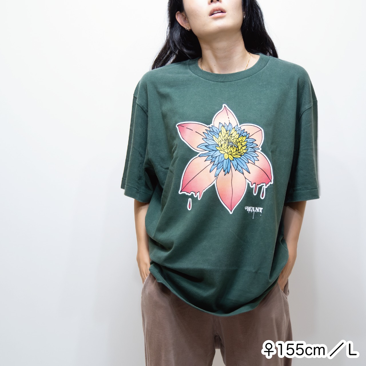 WANT clematis TEE [フェードグリーン]