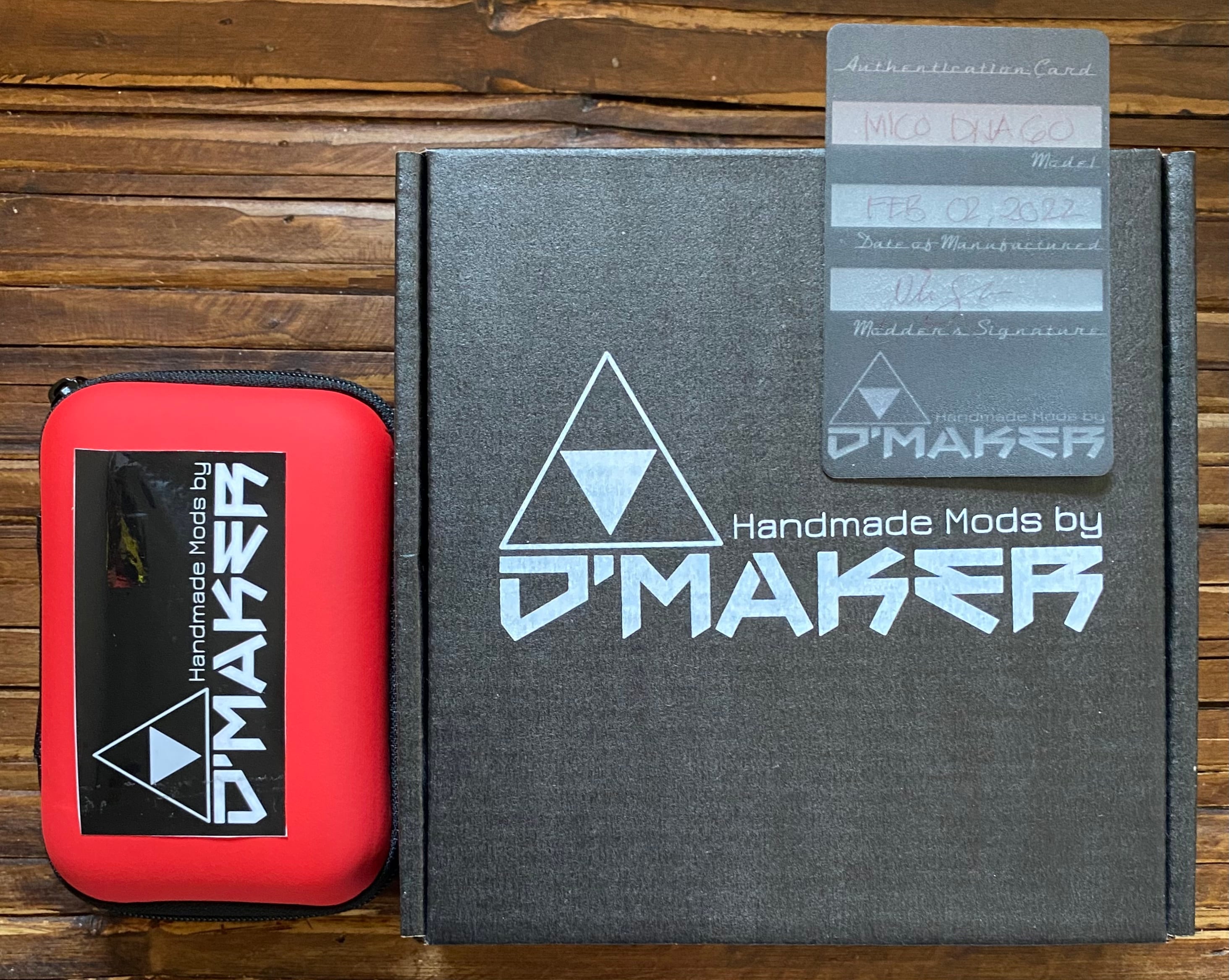 D'MAKER MICO V2 DNA60 レースウッドスタビ MOD VAPE フィリピン