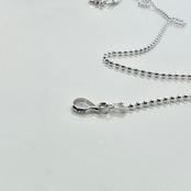 DICE : CROSS BALL CHAIN NECKLACE / クロスダイスボールチェーンネックレス