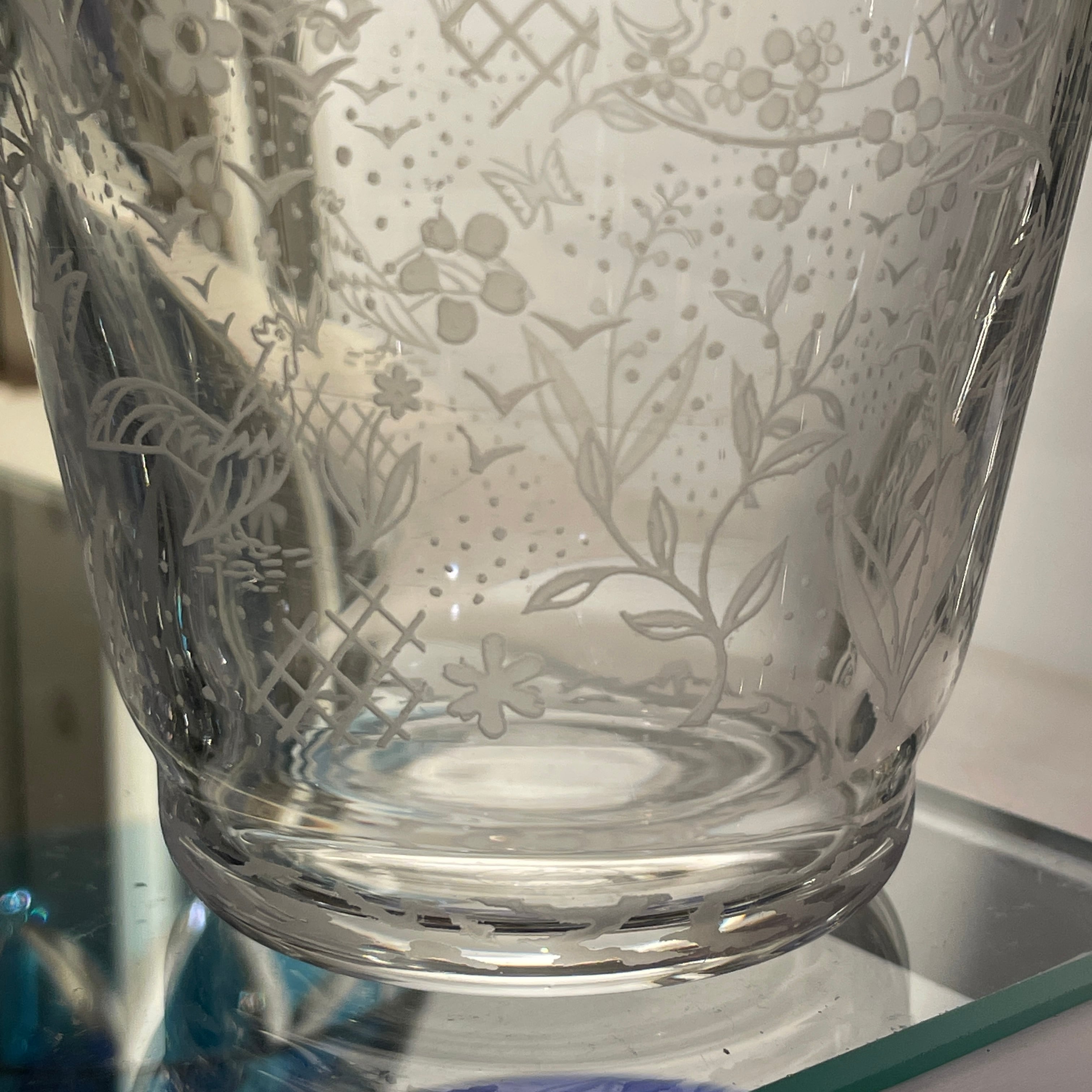 オールド Baccarat フラワーベース｜花瓶｜アンティーク クリスタル