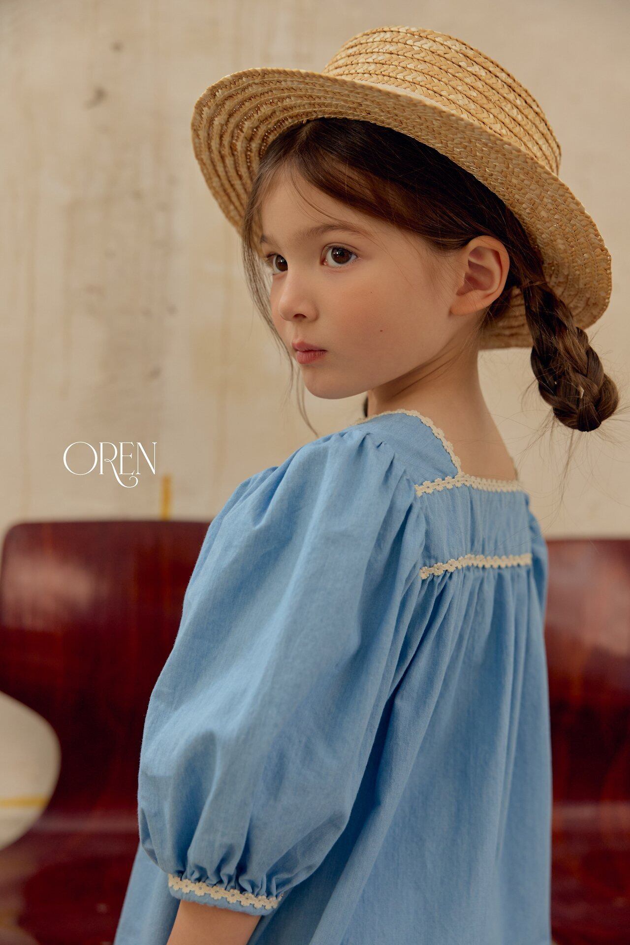 【予約】OREN Jardin blue dress