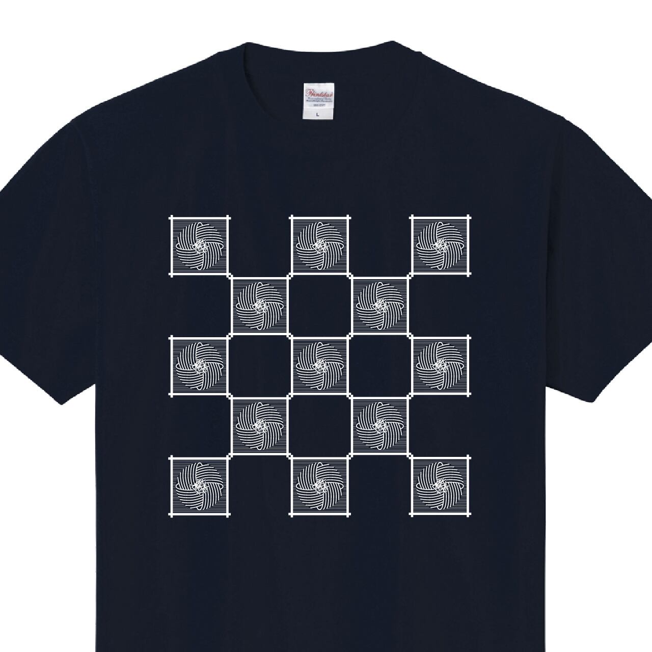 そば 蕎麦 Tシャツ ユニフォーム ※正面プリント 商品カラー:ネイビー