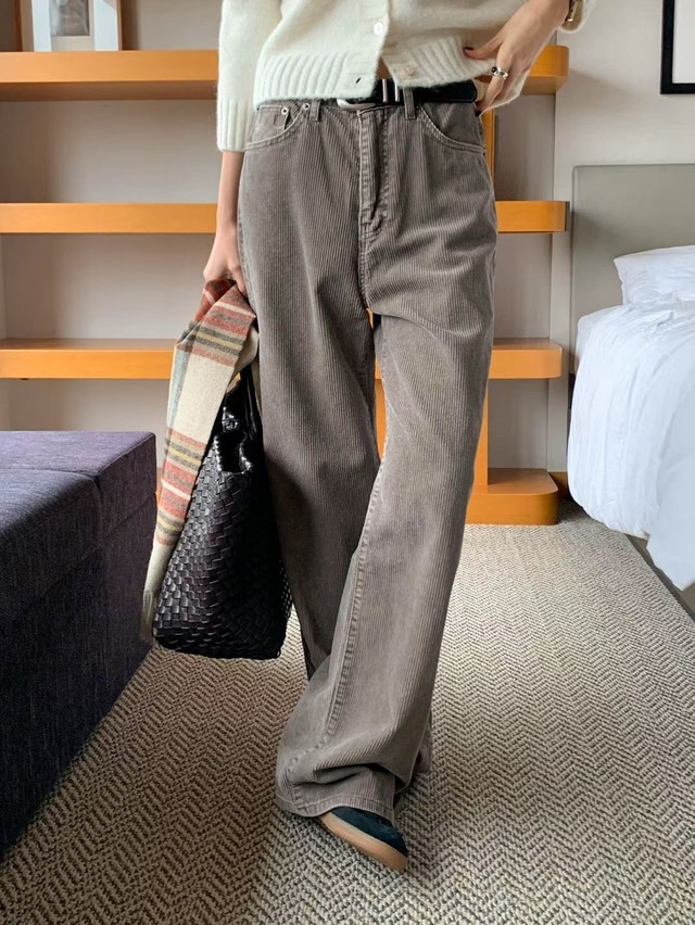 (予約) signature / Corduroy dyed pants 3color