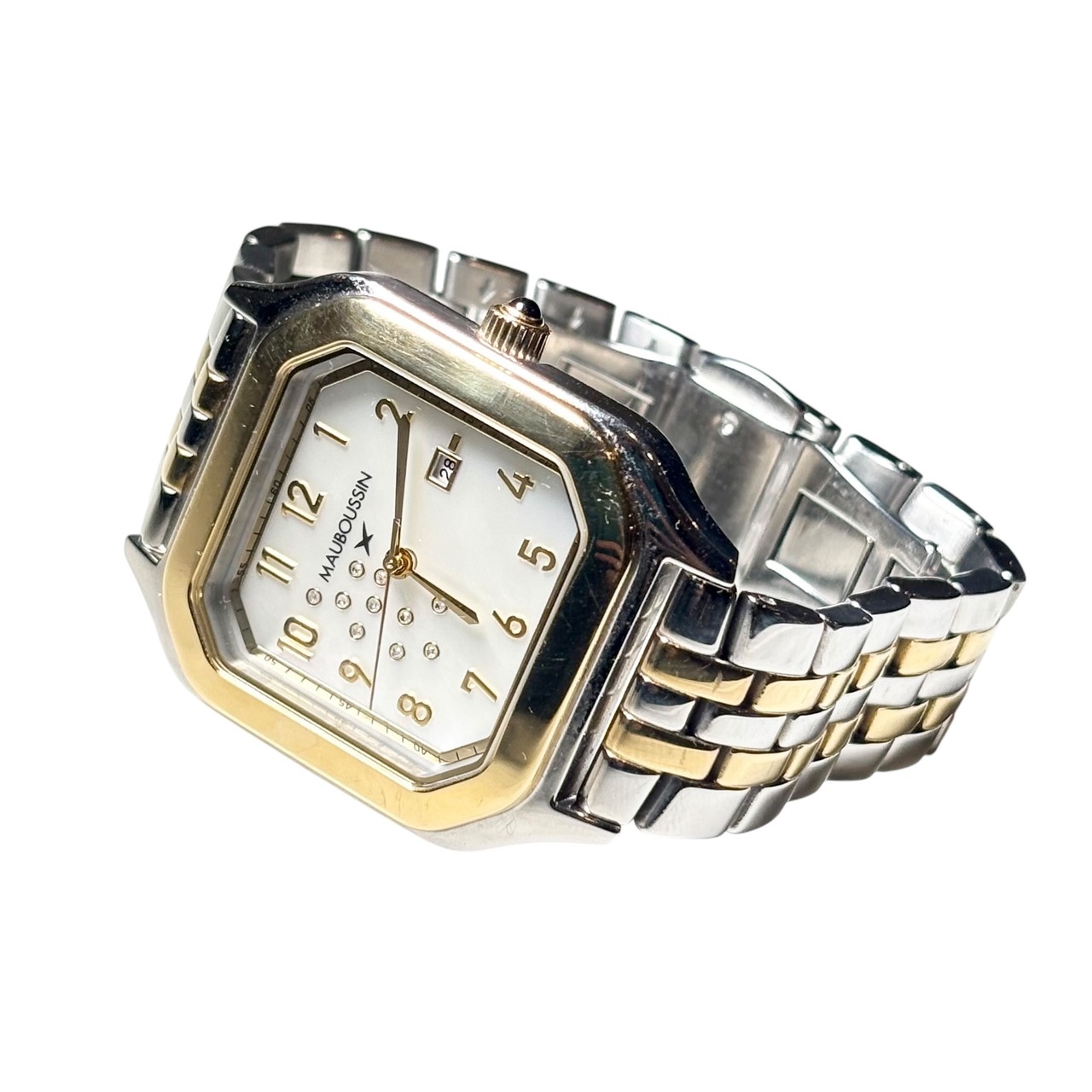 MAUBOUSSIN combicolor case shell dial quartz watch