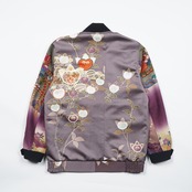 【BJK-M0018】Ssize再構築リバーシブル着物ボンバー KIMONO REVERSIBLE BOMBER JACKET