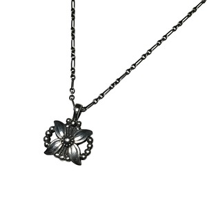 1998's GEORG JENSEN silver year pendant necklace